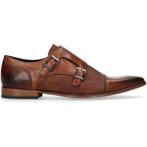 Manfield Black Label Leren Gespschoenen Bruin