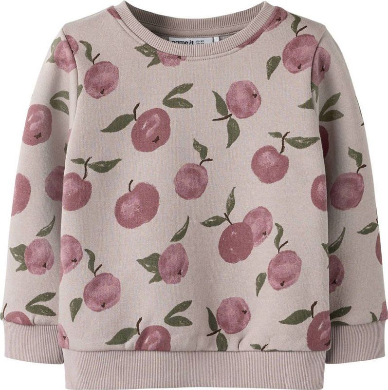 Sweatshirt - Geborstelde Sweatstof - Regular Fit - Lange Mouwen - All-over Print