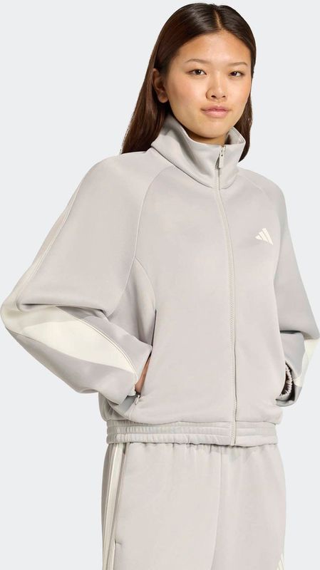ADIDAS - Stadium - Trainingsjack - Lichtgrijs/Wit