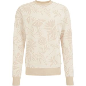 WE Fashion sweater met all over print soft beige
