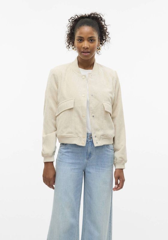 Vero Moda - Vmrainie Amala - Jas - Oatmeal - Dames