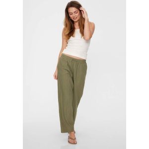 FREEQUENT high waist casual broek groen