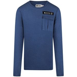 No Way Monday longsleeve kobalt blauw