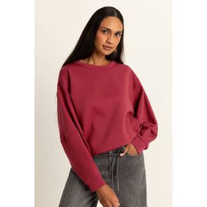 Expresso sweater rood fijn gebreid