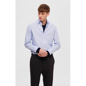 SELECTED HOMME slim fit overhemd SLHSLIMSOHO cashmere blue