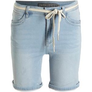 Geisha regular fit short light blue denim