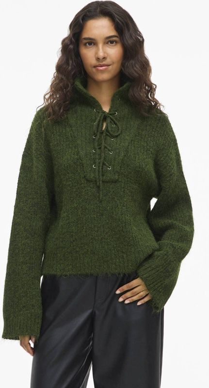 VILA - Gebreide Trui - Groen