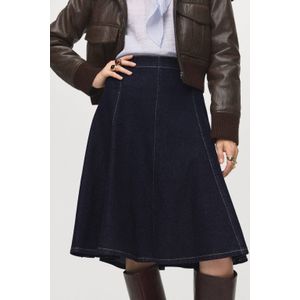 Mango denim spijkerrok dark blue denim