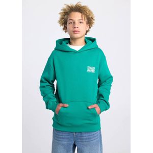 America Today hoodie met backprint groen