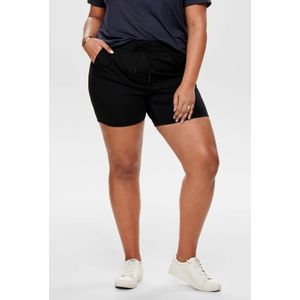 ONLY CARMAKOMA high waist regular fit sweatshort zwart