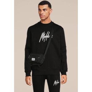 Malelions sweater met logo black/white