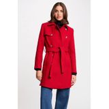 Morgan wollen manteljas rood