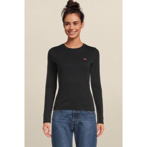 Levi's longsleeve met logo zwart