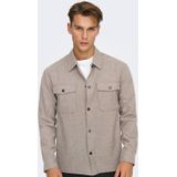 ONLY & SONS regular casual overhemd antraciet