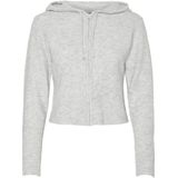 PIECES - PCRUNNI - Gebreid Vest - Grijs Gemêleerd