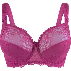 LingaDore niet-voorgevormde beugelbh Daily Full Coverage Lace fuchsia