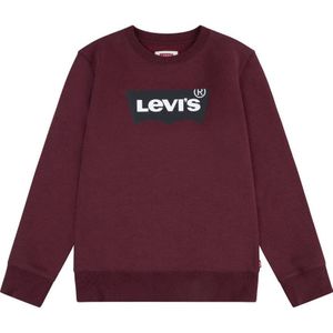 Levi's Kids sweater Batwing met logo chocoladebruin