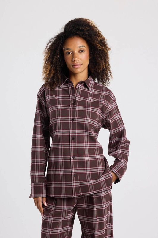 America Today blouse donkerrood