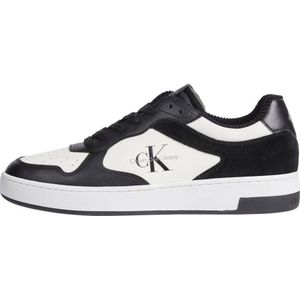 CALVIN KLEIN JEANS leren sneakers zwart/wit