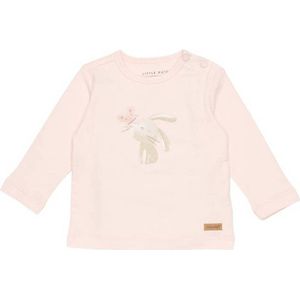 Little Dutch baby longsleeve Bunny Butterfly met printopdruk lichtroze