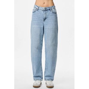 PIECES - PCGrace - Jeans - Blauw Denim - Baggy - Mid Waist