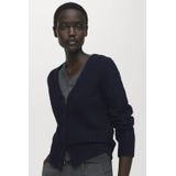 MANGO Gebreid vest  marine