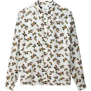 POM Amsterdam blouse Milly met all over print wit/ multi