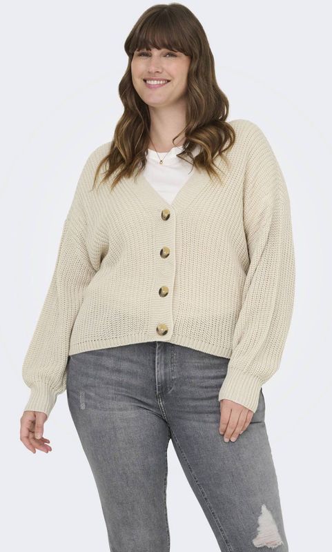 ONLY CARMAKOMA - Vest - V-Hals - Lange Mouwen - Regular Fit