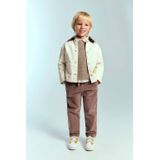 Mango Kids corduroy casual broek bruin