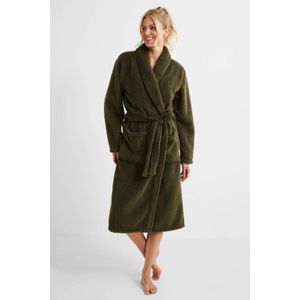 ten Cate fleece badjas olijfgroen