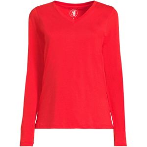 Anytime longsleeve V-hals rood