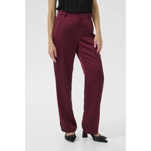 Cream regular high waist broek