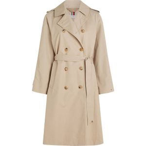 Tommy Hilfiger trenchcoat jas met biologisch katoen beige