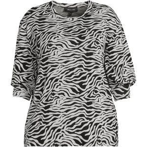 GREAT LOOKS tuniek met zebraprint wit/zwart