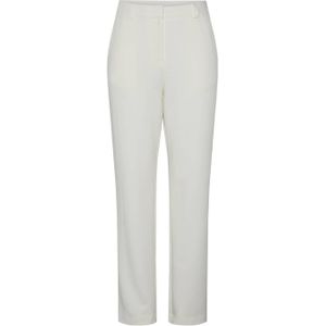 Y.A.S high waist regular fit pantalon YASIZZIE van polyester wit