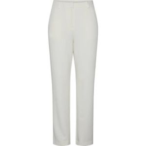 Y.A.S high waist regular fit pantalon YASIZZIE van gerecycled polyester wit