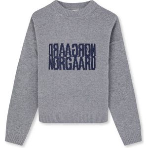 MADS NØRGAARD - COPENHAGEN top met wol grijs