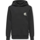 ONLY & SONS JUNIOR hoodie met backprint antraciet