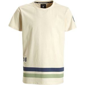 Me & My Monkey T-shirt Paoro met strepen beige