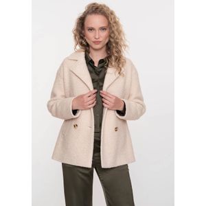 Geisha - Cabana Double Breasted - Tussenjas - Off White