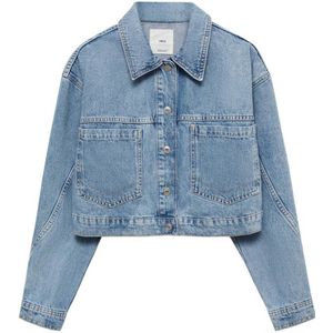 Mango spijkerjasje medium blue denim