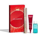 Clarins Set - Supra Volume Mascara 8 ml + Total Eye Lift 7 ml + Instant Eye Make-up Remover 10 ml