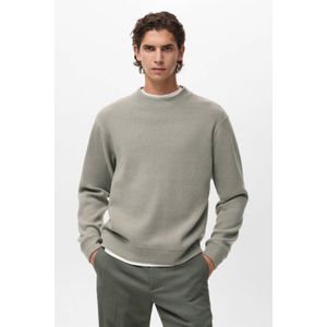 Mango Man trui gebreid groen