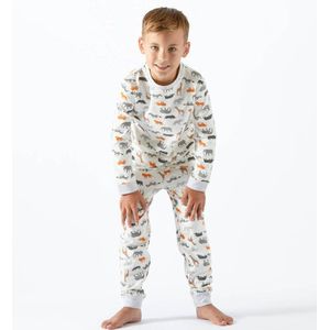 Little Label Pyjama met Dierenprint van Biologisch Katoen Multi