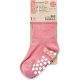 KipKep Blijf-Sokjes met Anti-slip Nopjes 18-24 Mnd Dusty Clay