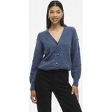 VILA - Gebreid Vest - Blauw