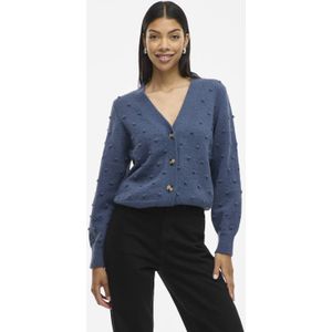 VILA - Gebreid Vest - Blauw