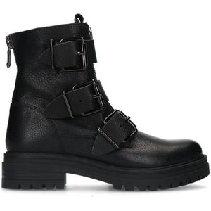 Sacha Leren Bikerboots Zwart