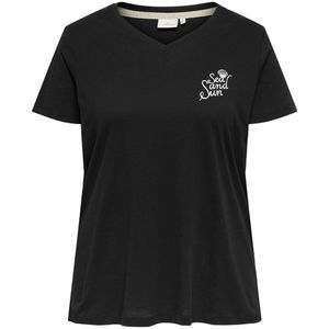 ONLY CARMAKOMA T-shirt zwart