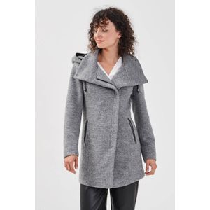 Cache Cache Jas met Wol Grijs